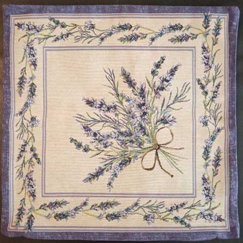 Gobelínový dekoračný vankúšik LAVENDER 45x45 cm.